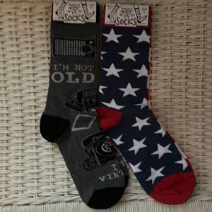 Bundle of Two Pair Novelty Socks NWT